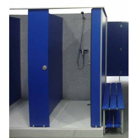 Cabinas de duchas y divisiones para vestuarios y baños públicos