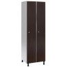 Ropero de madera de 2 puertas para vestuarios