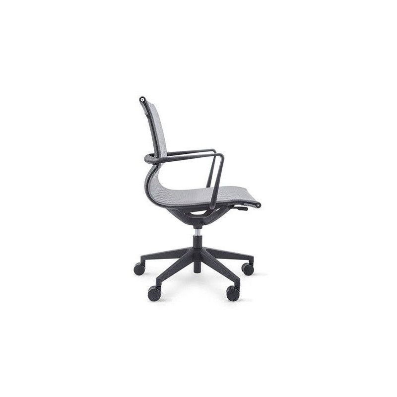 Silla escritorio giratoria gris de red