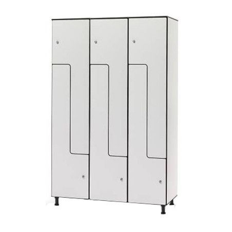 Taquillas compacmel 6 puertas en ele blancas