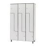 Taquillas compacmel 6 puertas en ele blancas
