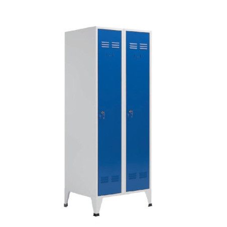Taquilla metálica con puertas azules grandes