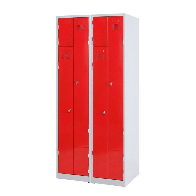 Taquillas metálicas con puertas en Z para vestuarios reducidos