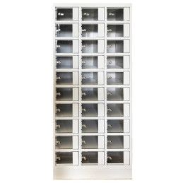 Taquillero de compartimentos pequeños para guardar llaves, cartera y móvil en recepciones y eventos 2