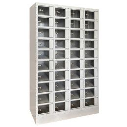 Taquillas de chapa soldada de 1 pieza con puertas pequeñas tranparentes