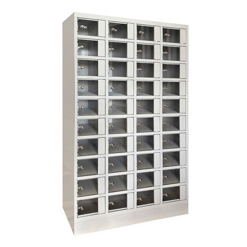 Taquillas de chapa soldada de 1 pieza con puertas pequeñas tranparentes