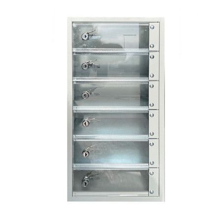 Comprar taquillas 6 puertas transparentes pequeñas objetos de valor