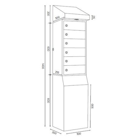 Comprar taquilla carga móviles de puerta transparente al mejor precio