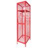 Taquilla de jaula en red de varilla metálica para ventilar trajes