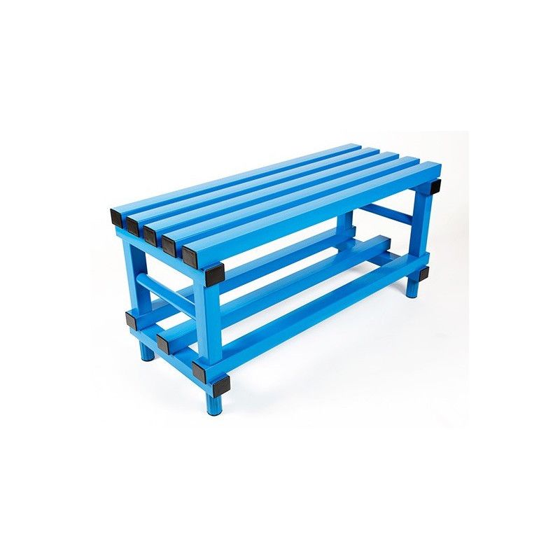 Precio banco de vestuario de PVC para piscinas en azul