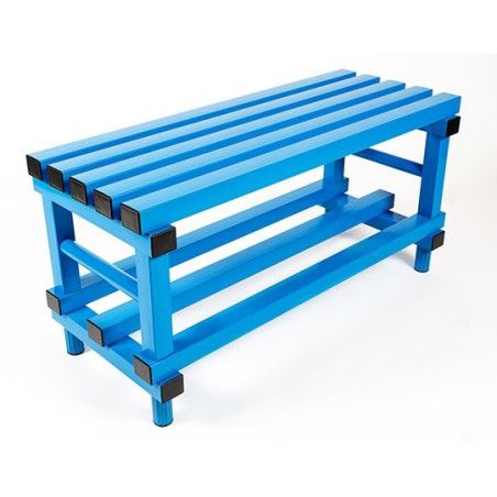Precio banco de vestuario de PVC para piscinas en azul