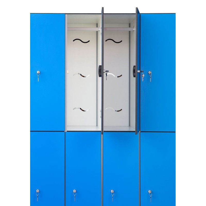 Comprar taquillas fenólicas de puerta doble para ambientes húmedos