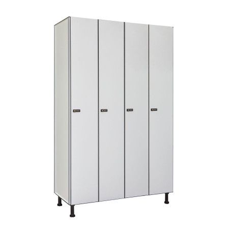 Roperos fenolicos de 4 puertas grandes blancas