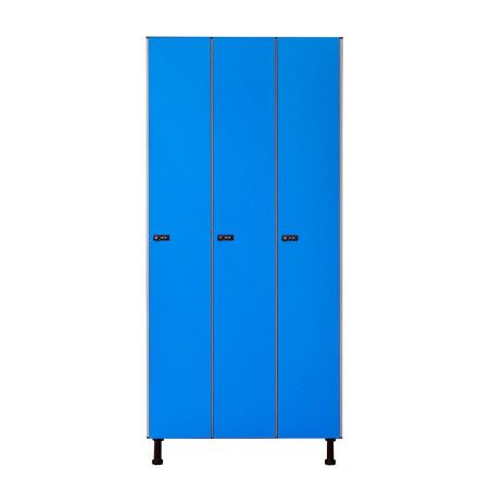 Roperos fenolicos de puerta grande azul