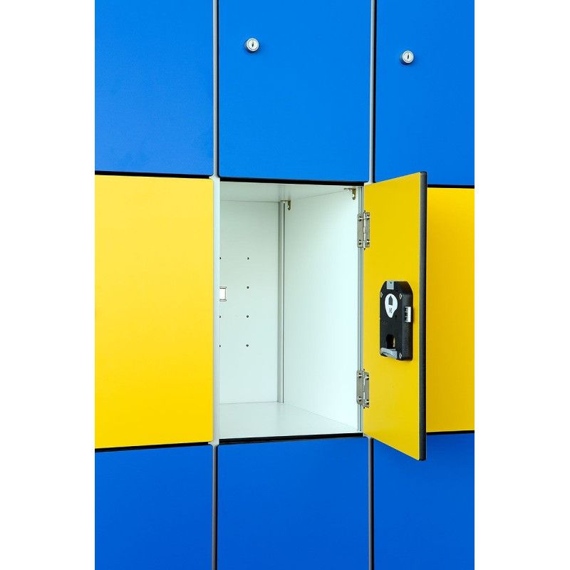Comprar casilleros cuádruples de compacto fenólico HPL premium colegios