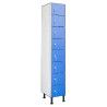 Casillero compacto fenólico 8 puertas pequeñas azules para objetos de valor