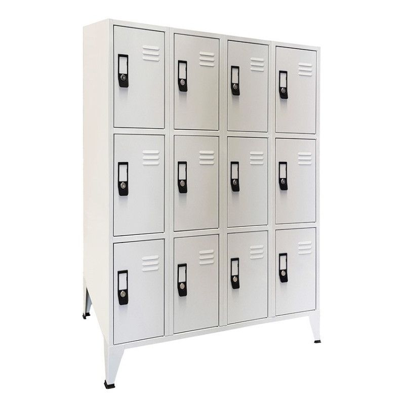 Taquillas metálica monobloque triple 12 usuarios en oferta