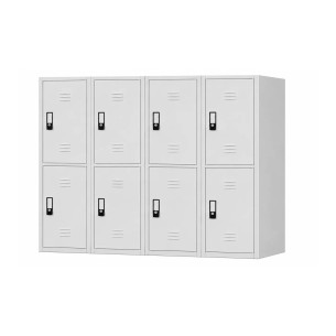 Taquilla horizontal de metal de 8 puertas para comercios o escuelas