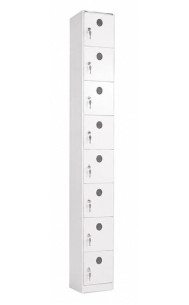 Casillero de plástico de 8 puertas
