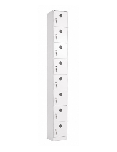 Casillero de plástico de 8 puertas