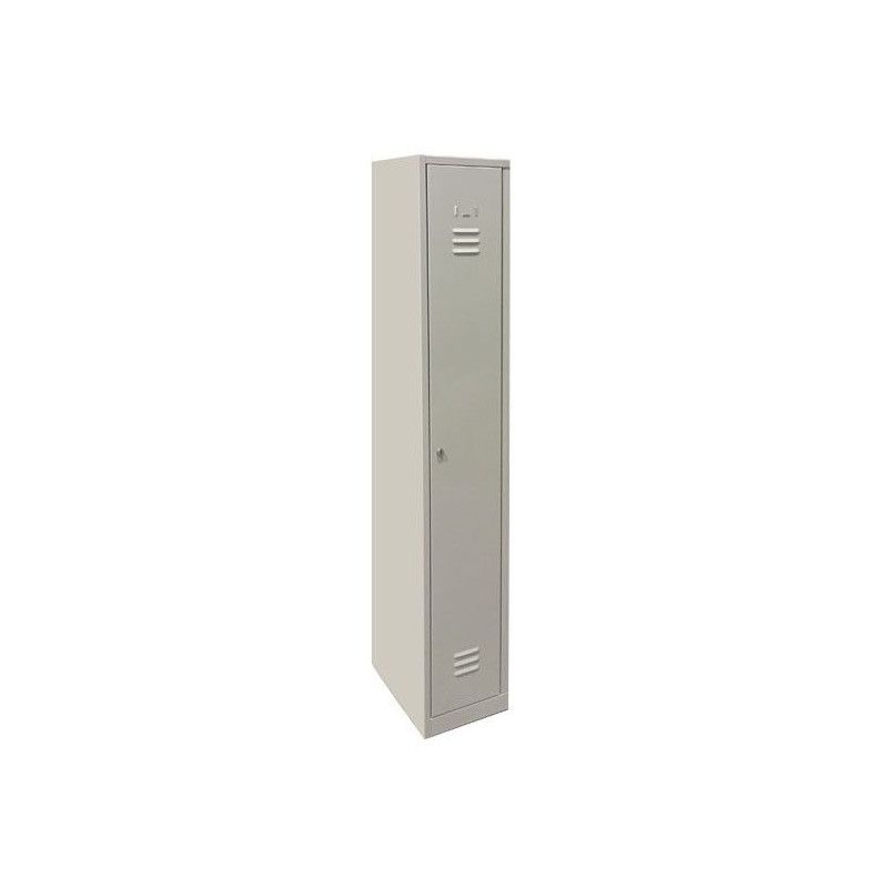 Armario metálico barato gris con llave