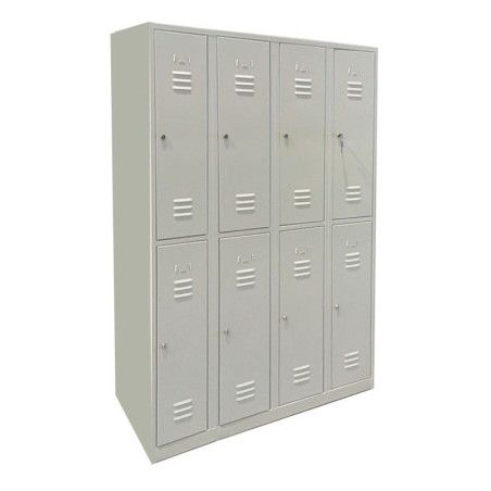 Taquilla metálica soldada 8 puertas