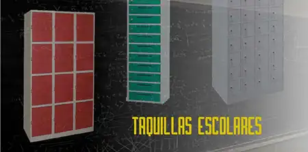 Taquillas y casilleros escolares para colegios y centros educativos